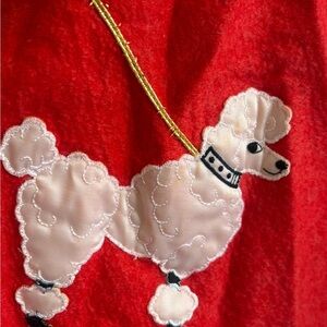 Vintage handmade poodle skirt. Made in the 80’s. Side zip, circle skirt. Child
